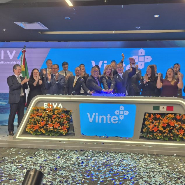 Vinte celebra colocación de bonos por 2,500 mdp BIVA