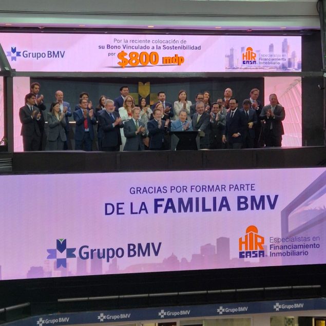 HIR Casa celebra su primer Bono Vinculado a la Sostenibilidad con campanazo en la BMV