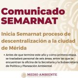 Semarnat se reubicará a la Ciudad de Mérida