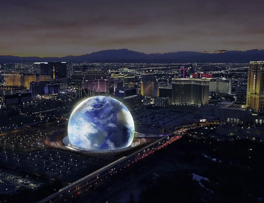 Así es el MSG Sphere, el nuevo estadio esférico de Las Vegas