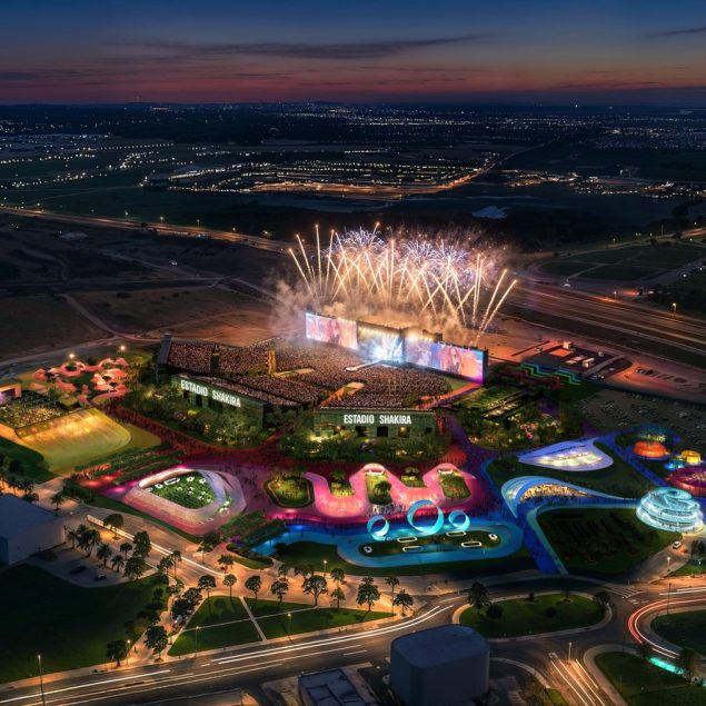 BIG diseña estadio efímero para residencia de Shakira en Madrid