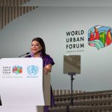 Clara Brugada recibió la estafeta del Foro Urbano Mundial 2028 y planteó debates sobre vivienda, crisis climática, desigualdad urbana