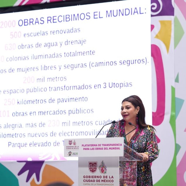 CDMX transparenta más de 23,000 mdp en obras ligadas al Mundial 2026