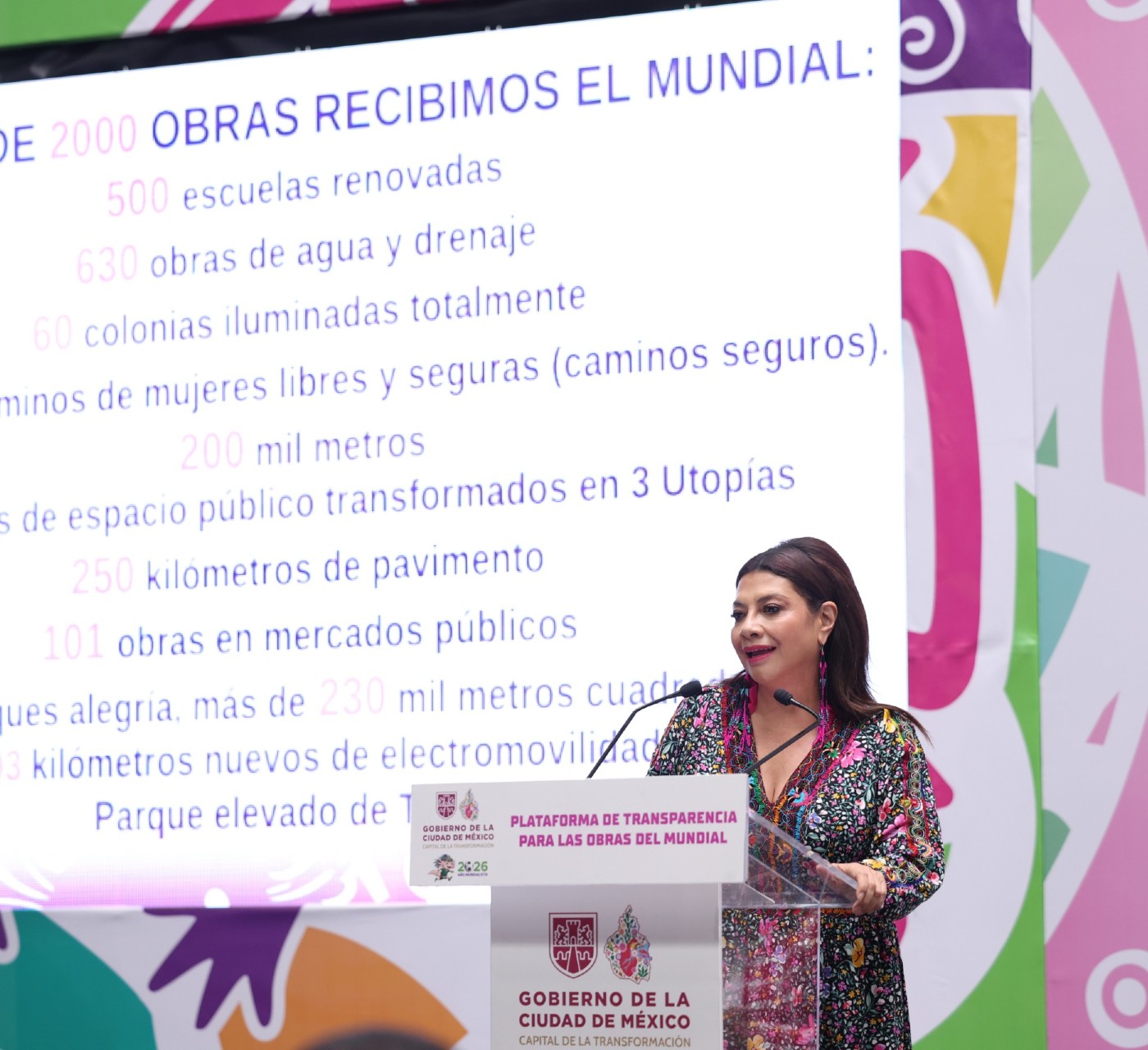 CDMX transparenta más de 23,000 mdp en obras ligadas al Mundial 2026