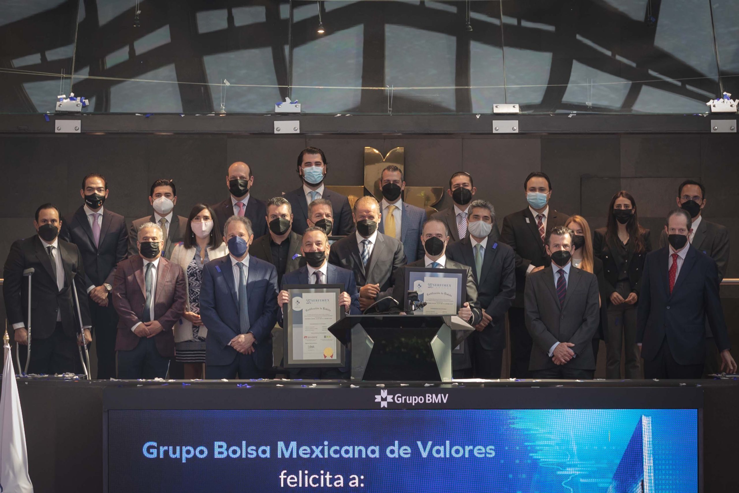 Serfimex Capital celebra su debut en la Bolsa Mexicana de Valores - Campanazo Serfimex Capital 5 scaled