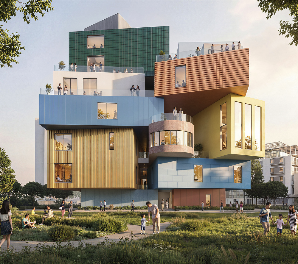 MVRDV revela diseño de aldea artística vertical en Shenzhen, China