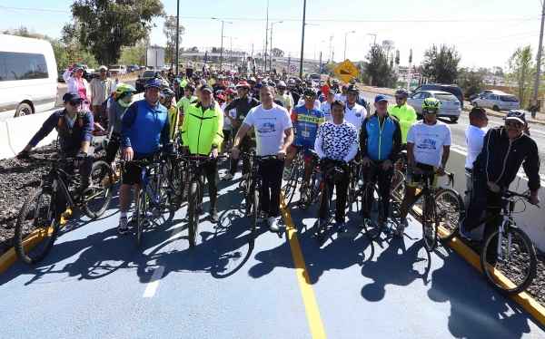 Inauguran ciclopista en Puebla