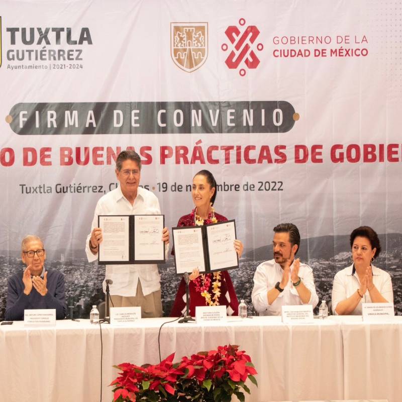 Colaborarán GCDMX y Tuxtla Gutiérrez en Convenio Marco