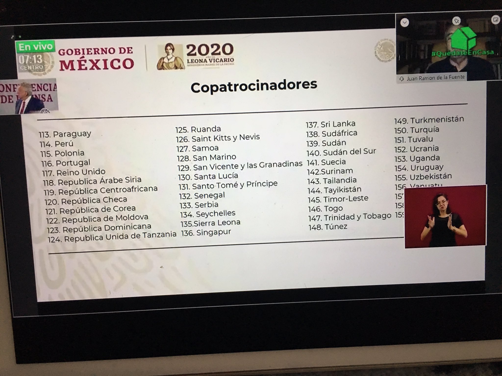 Ante la ONU, México propuso esta resolución para el Covid-19 - Cop3