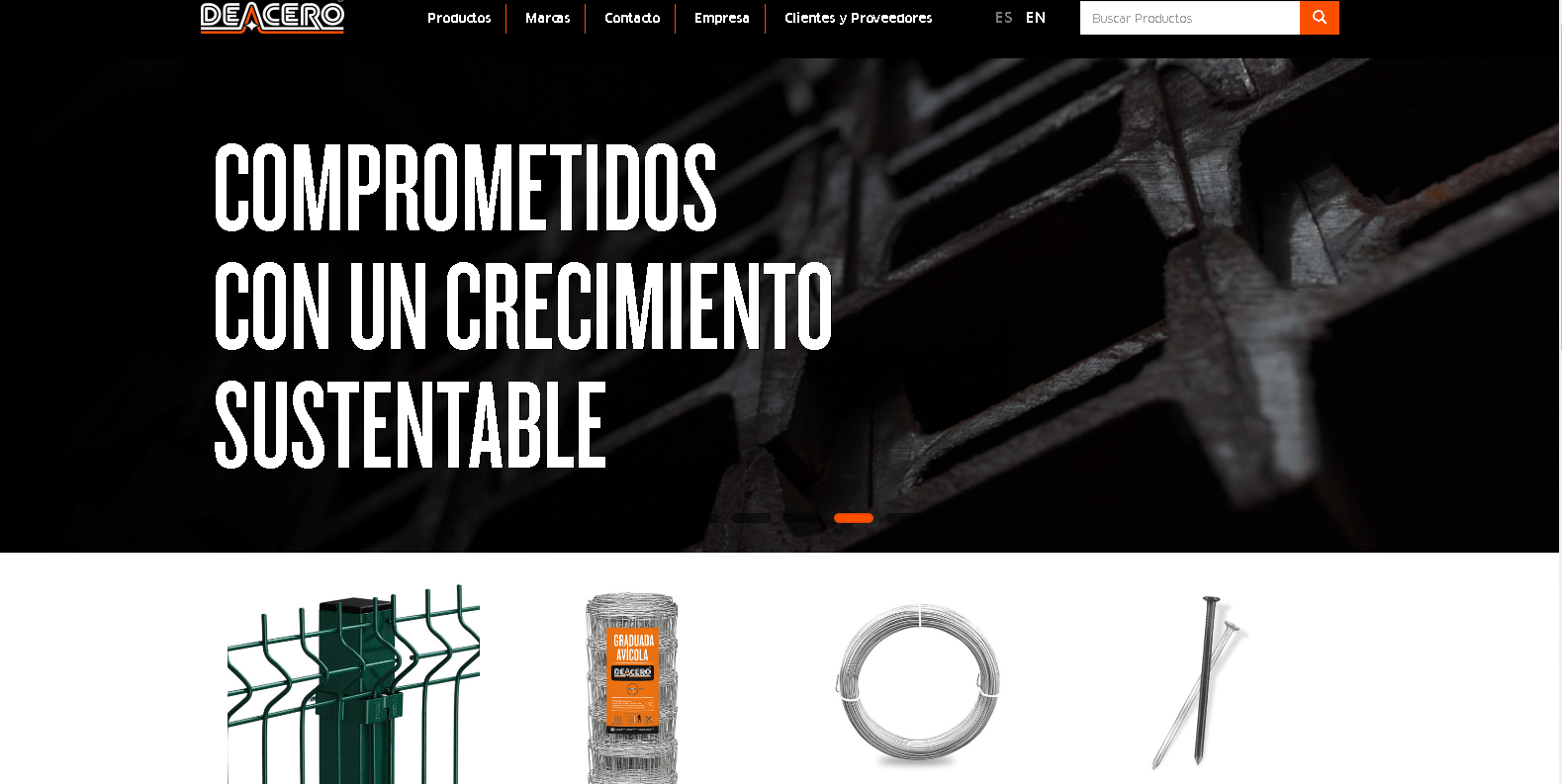 De Acero estrena página web