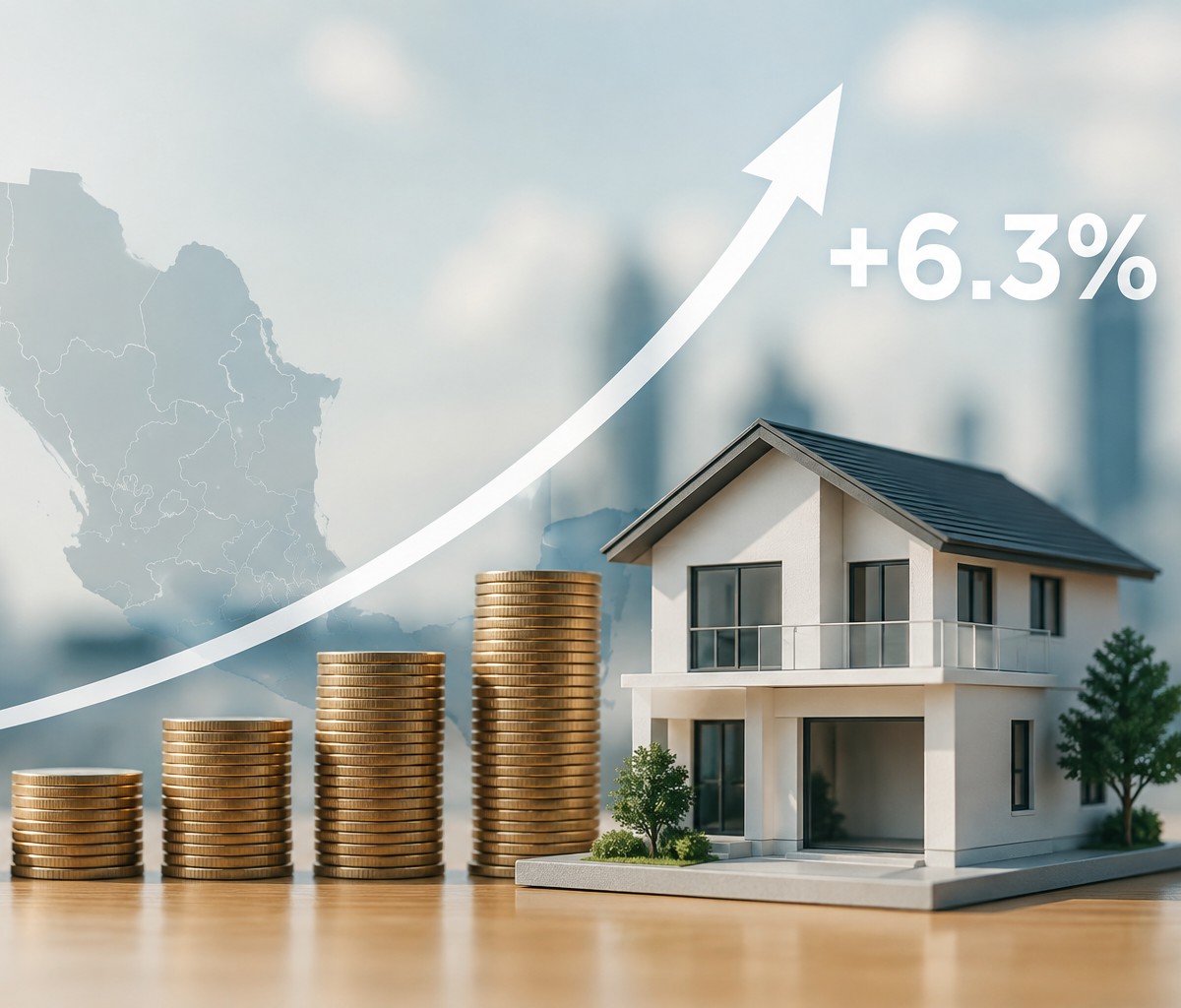 El precio de la vivienda sube 6.3 por ciento