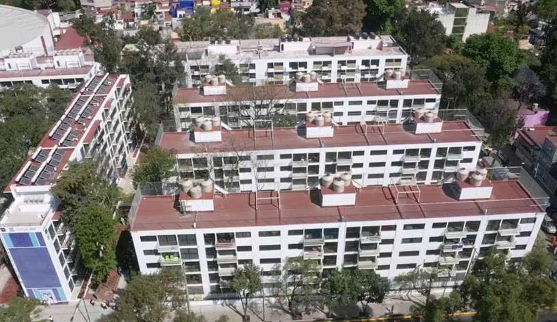 Entrega GCDMX 9 de 10 edificios rehabilitados del Multifamiliar Tlalpan