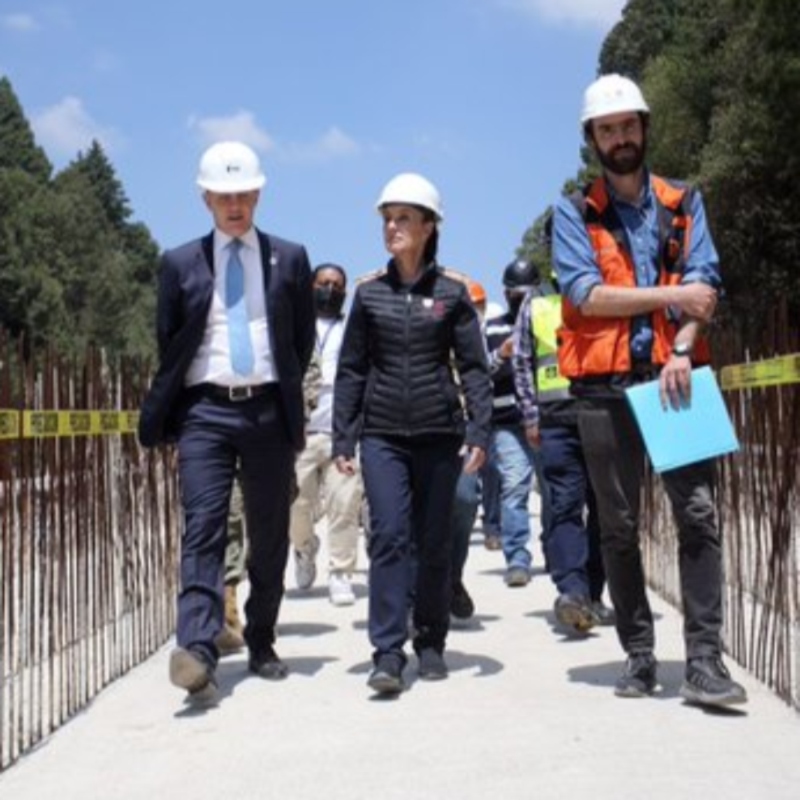 CDMX: Sheinbaum supervisa avances del Tren Interurbano México-Toluca