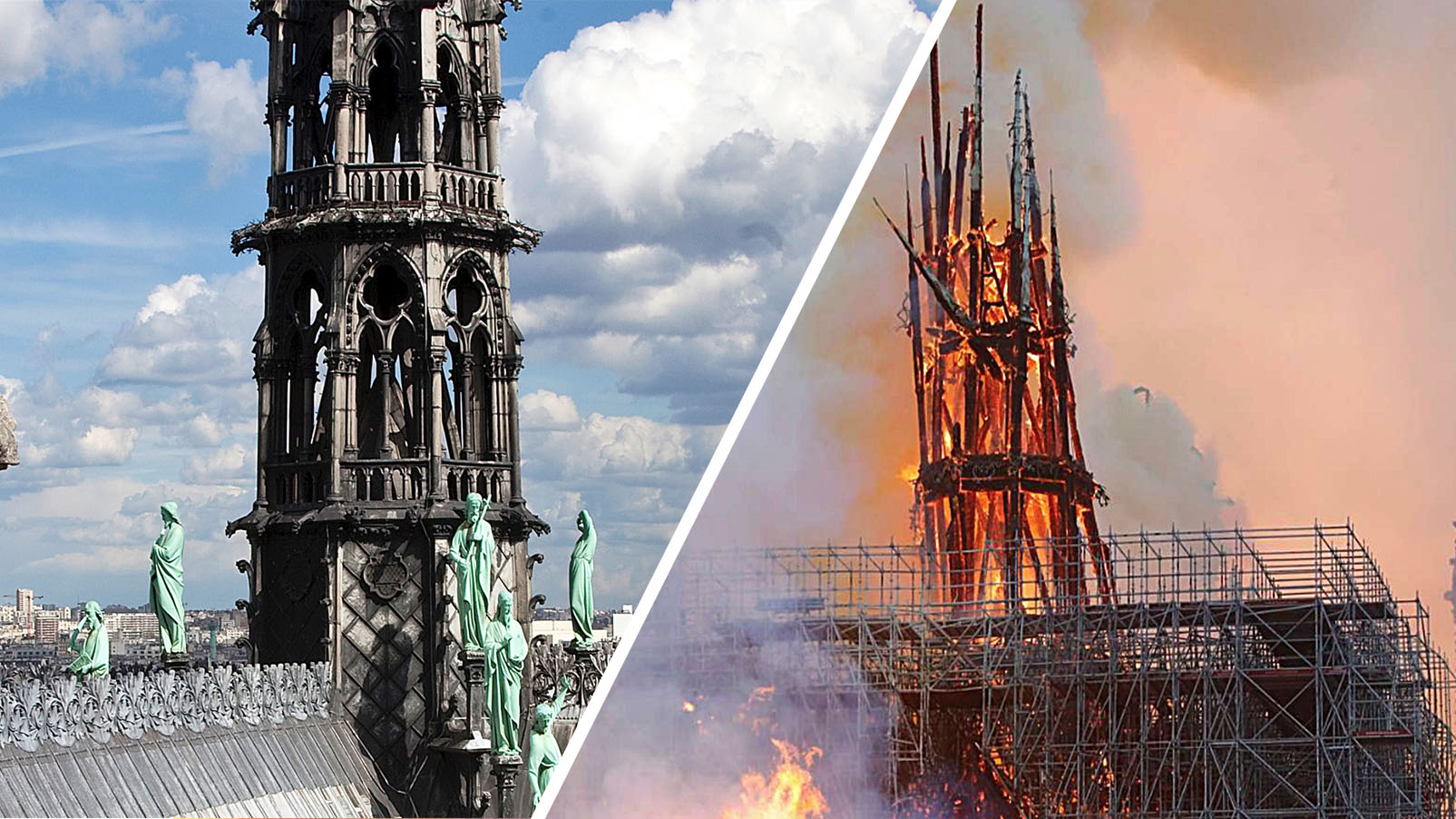 "La Flèche" de Notre Dame, la joya gótica devorada por las llamas