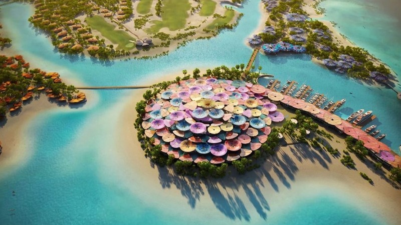 Foster + Partners diseña Coral Bloom, proyecto turístico en el Mar Rojo