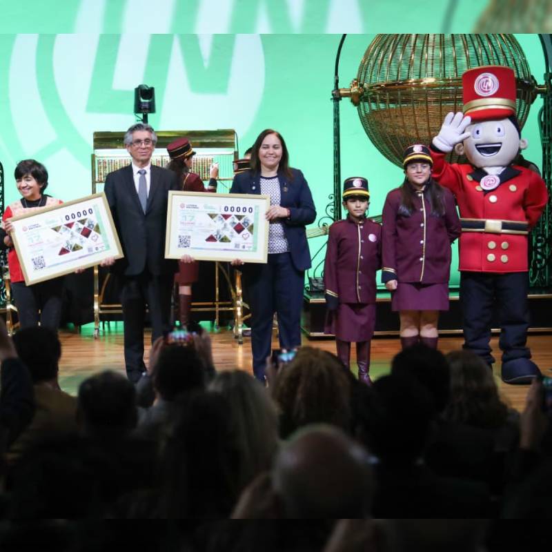 Fovissste celebró su aniversario y el primer año del Programa de Justicia Social con un billete conmemorativo de la Lotería Nacional