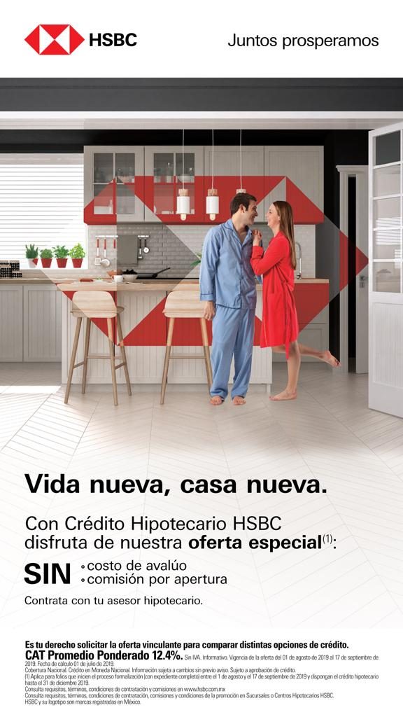 Lanza HSBC promoción para estrenar casa - HSBC