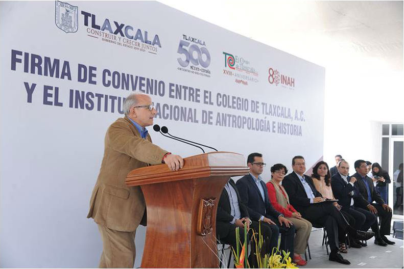 INAH y Colegio de Tlaxcala en alianza por patrimonio cultural del estado