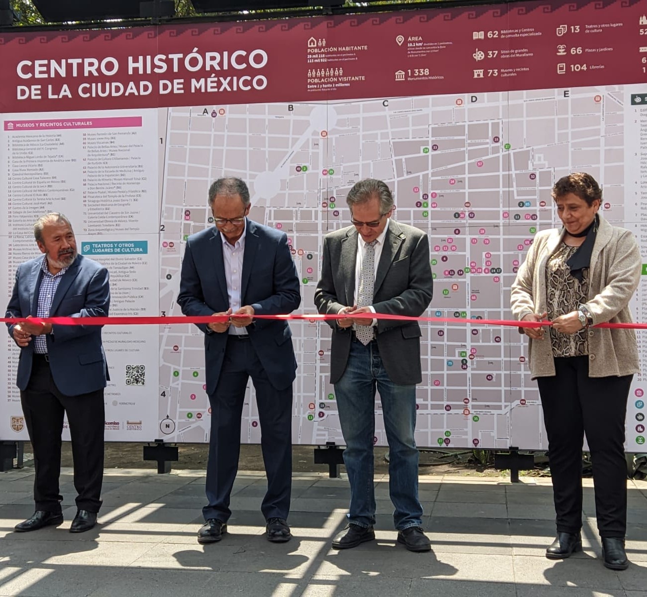 Inauguran mapa turístico del Centro Histórico de la CDMX