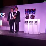 Errejón Alfaro se mostró agradecido por compartir el Premio HyM con Edna Vega y Germán Ahumada, dos personalidades destacadas del sector