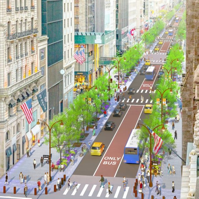 La 5ta Avenida de Nueva York será un bulevar peatonal