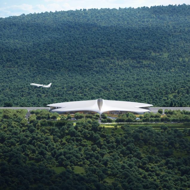 MAD Architects diseña aeropuerto de la ‘ciudad forestal’ de China