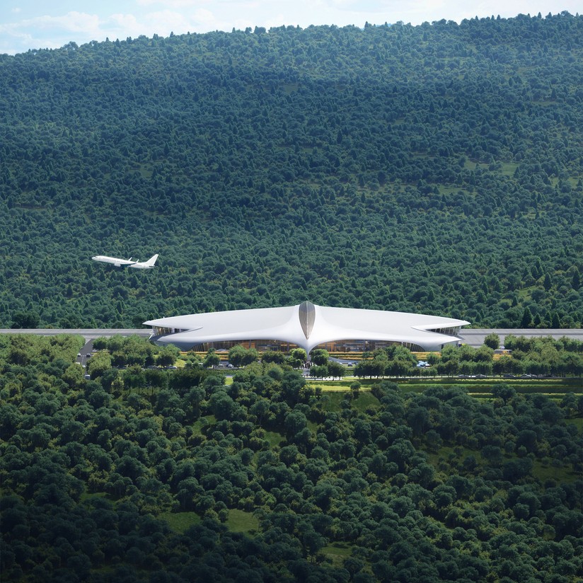 MAD Architects diseña aeropuerto de la ‘ciudad forestal’ de China