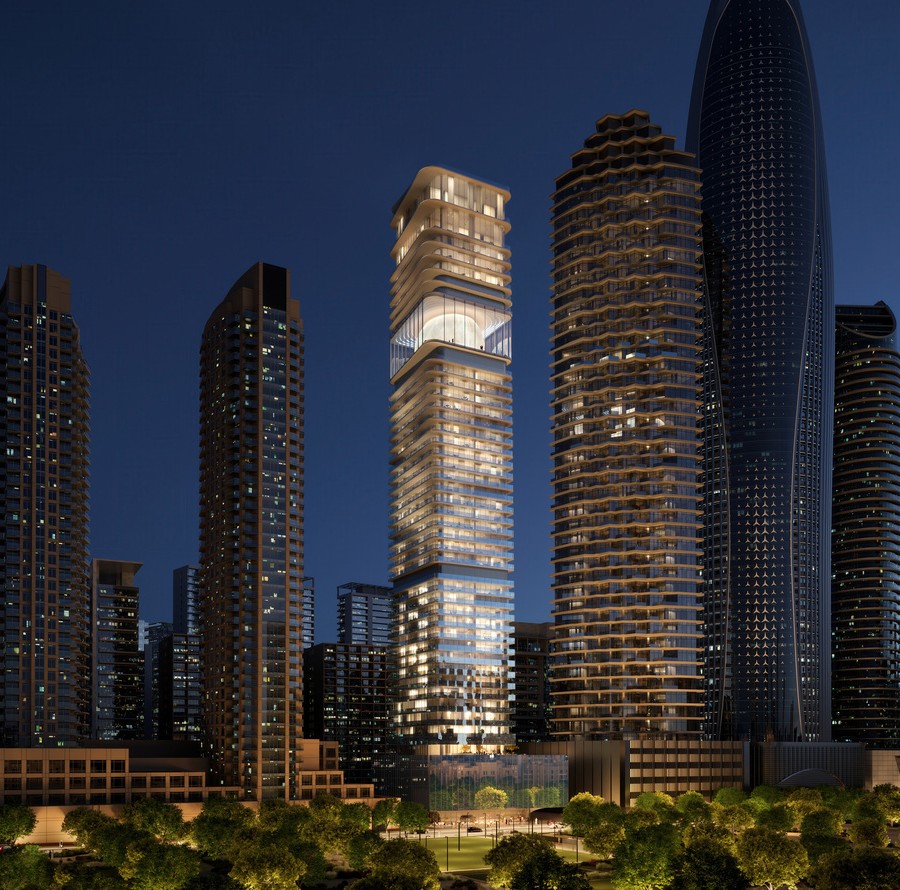 MVRDV diseña Inaura, una torre de uso mixto en Dubái