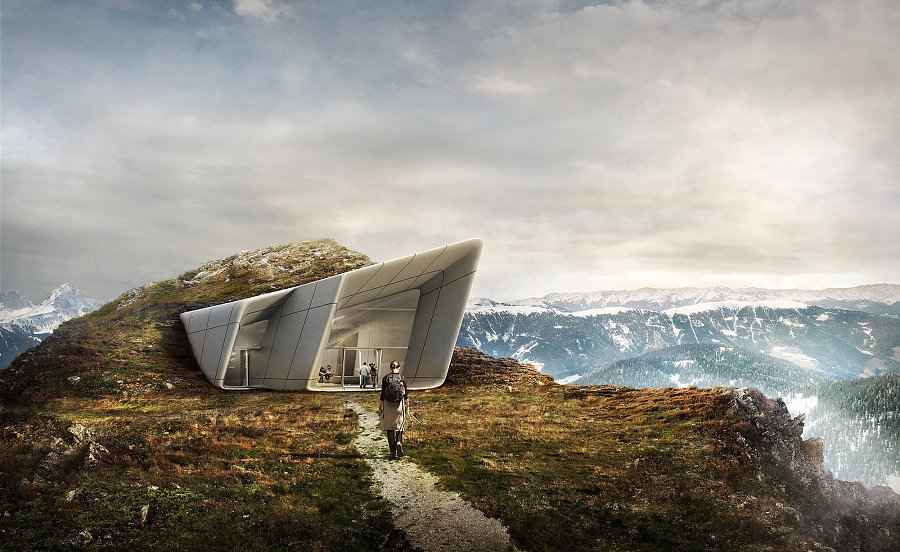 Abren Museo diseñado por Zaha Hadid en los Alpes italianos - Messner Mountain Museum