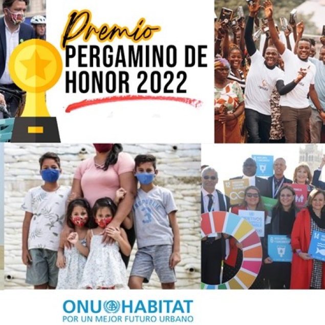 ONU-Habitat anuncia ganadores del premio Pergamino de Honor 2022