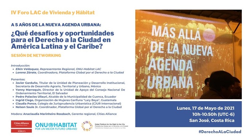 ONU-Habitat invita al IV Foro LAC de Vivienda y Hábitat
