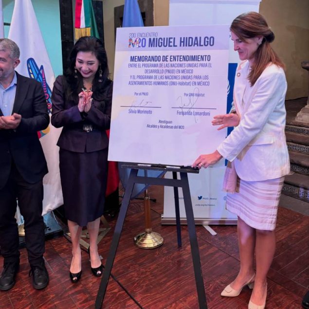 PNUD fortalece cooperación con ONU-Habitat para ampliar el acompañamiento a municipios y gobiernos locales