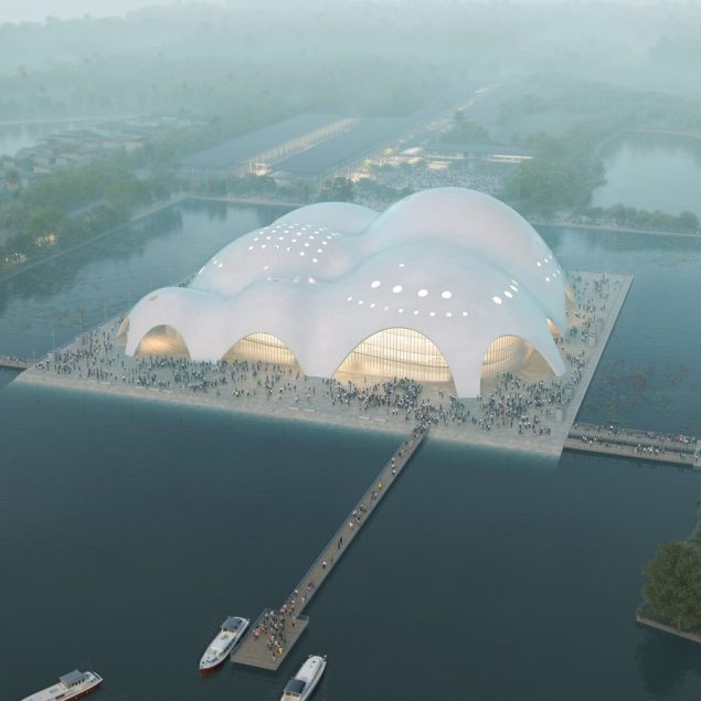 Renzo Piano diseña una sala de ópera sobre el agua en Hanoi