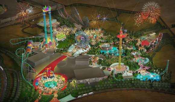 Six Flags Dubái revela sus primeros detalles - SF Dubai Aerial e1462375960752