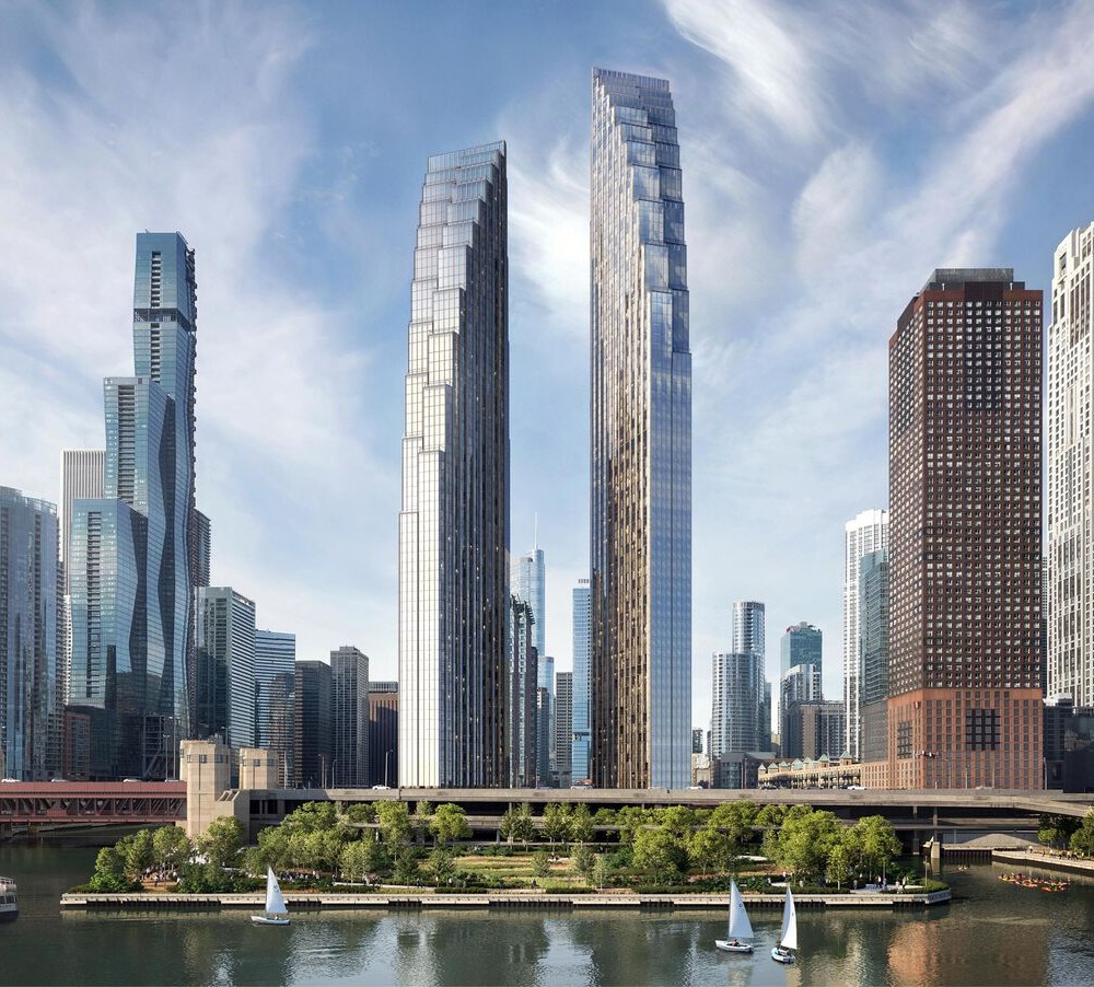 SOM diseña 2 torres de vivienda asequible en Chicago