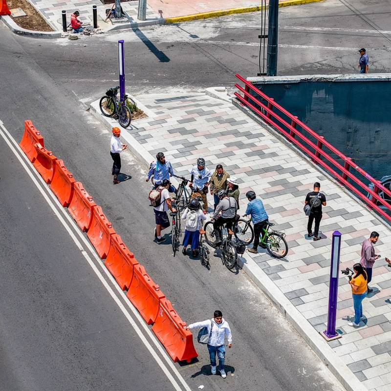 Sobse inicia pruebas piloto en la ciclovía en Calzada de Tlalpan