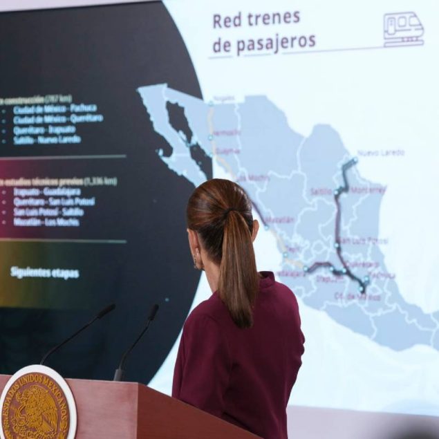 La Presidenta informó que el servicio del Tren CDMX-AIFA arrancará previo al periodo vacacional; reportan avances en las obras en los Trenes del Norte