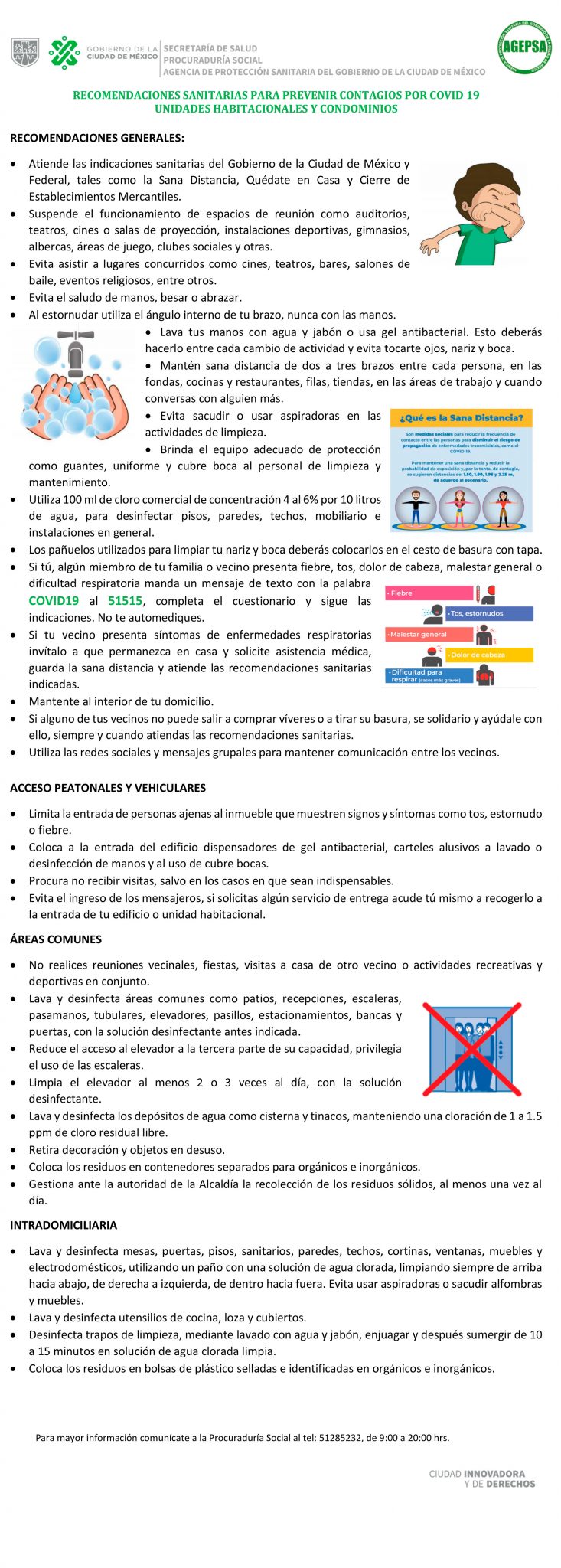 Recomendaciones para evitar contagios en condominios de CDMX - - Centro ...