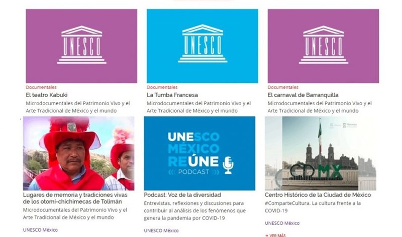 Unesco ofrece contenidos culturales en ‘Contigo en la Distancia’