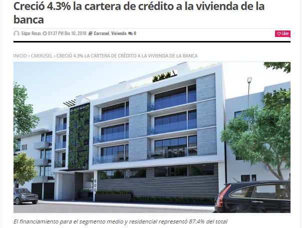 Aumentó 16% inversión para crédito a la vivienda en QRoo - Valor Cartera Banca Nota
