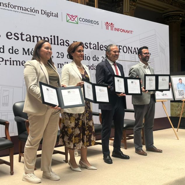 Emiten estampillas postales que reflejan nueva política del Infonavit