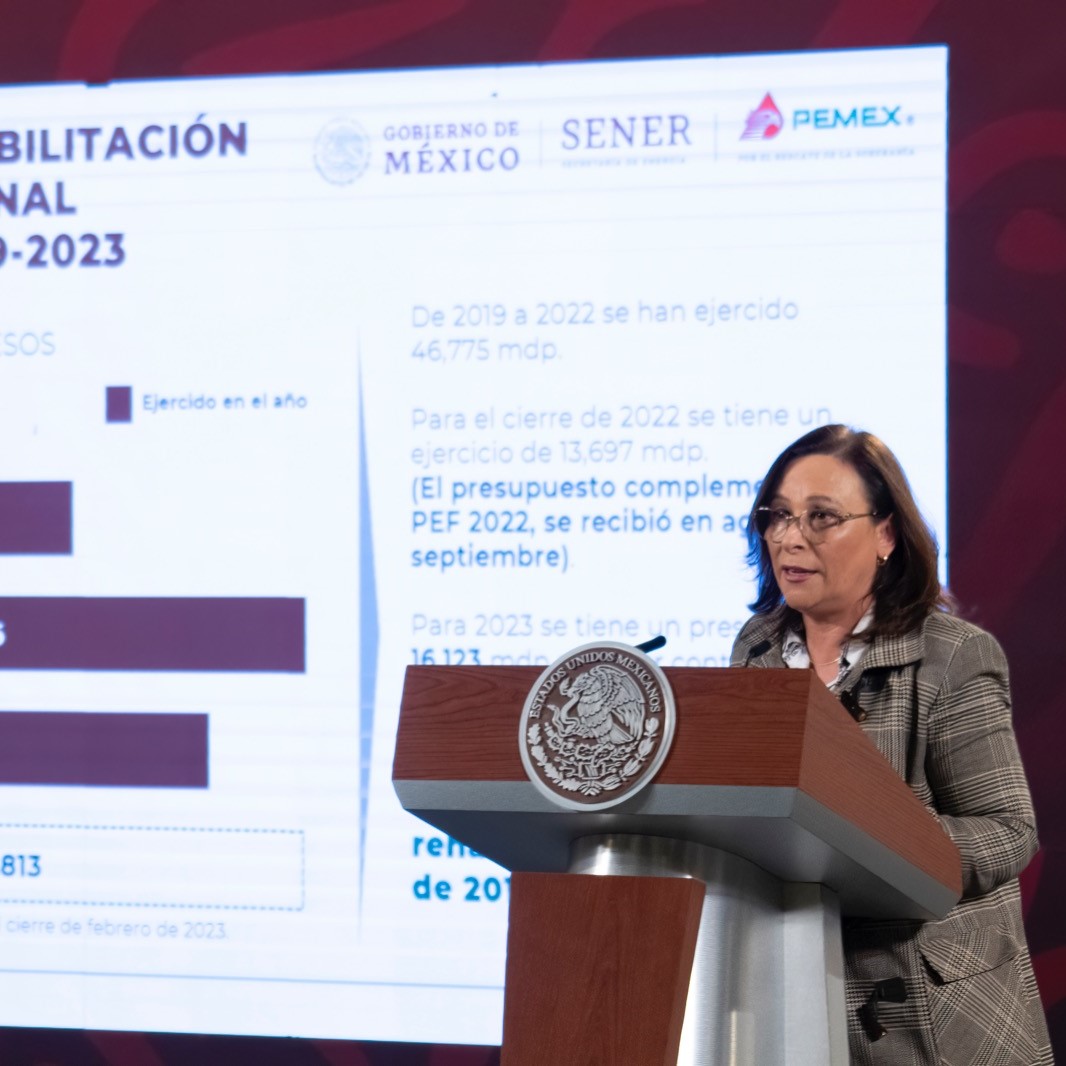 México aumentó a 72% la producción del sistema de refinación: SENER