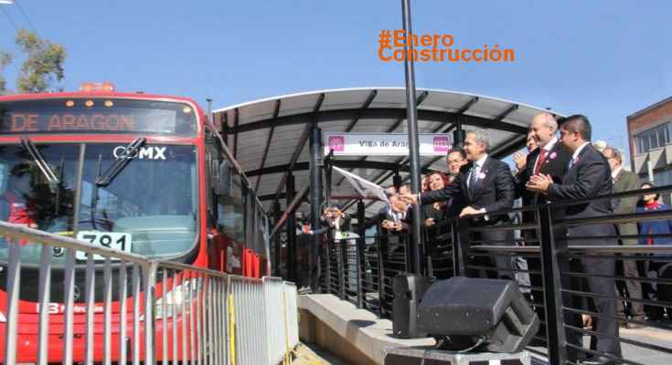 Miguel Ángel Mancera pone en marcha la Línea 6 del Metrobús - enero