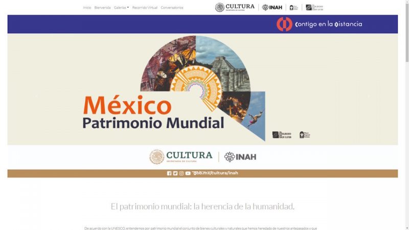 Inauguran exposición virtual “México en el Patrimonio Mundial”