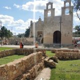 INAH supervisa avances de trabajos de restauración en la localidad de Pisté