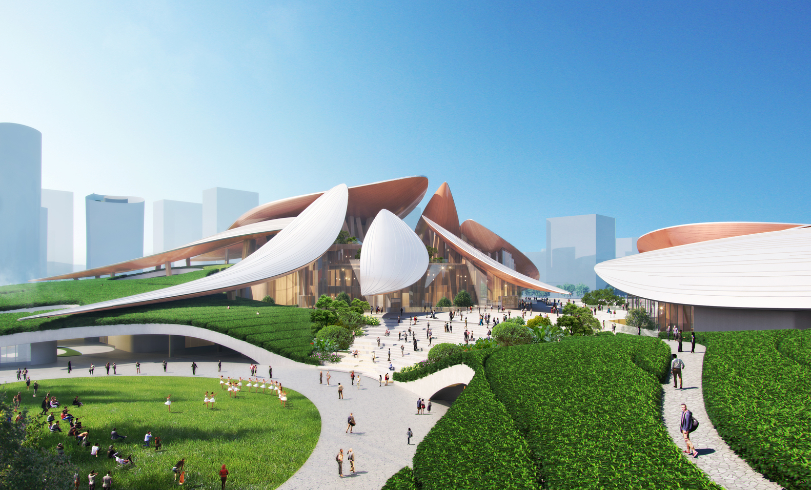 MAD Architects revela diseño de nuevo centro cultural en China - mad architects unveils contextual design for anji culture and art center in southeast china 8
