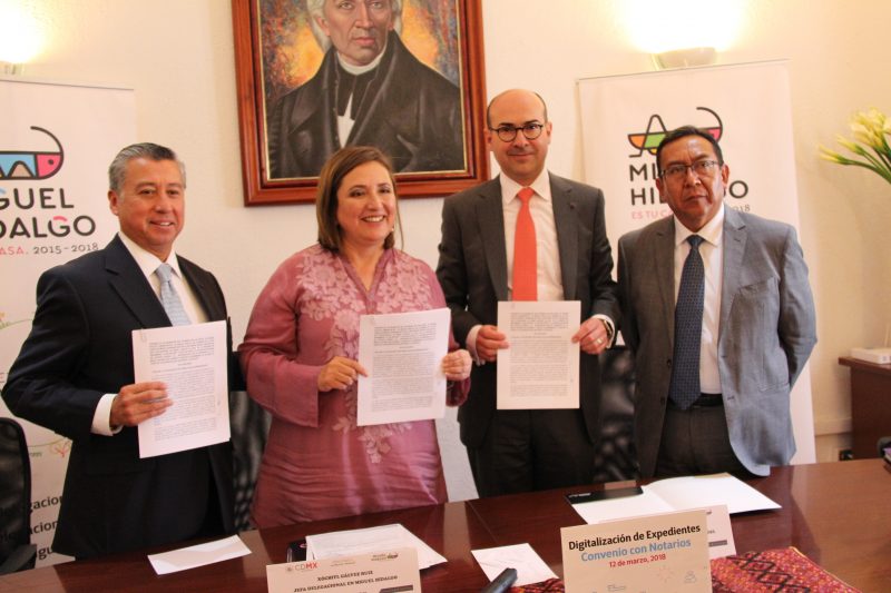 Miguel Hidalgo y notarios combatirán corrupción inmobiliaria