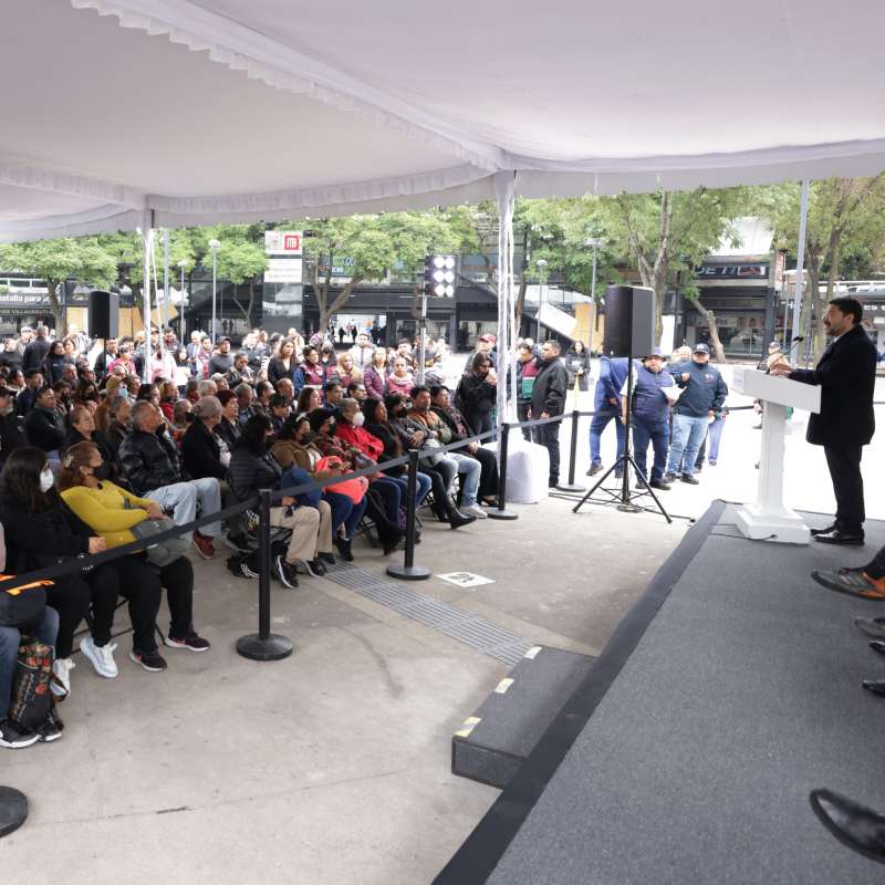 Concluyen obras de rehabilitación en la Glorieta de Insurgentes