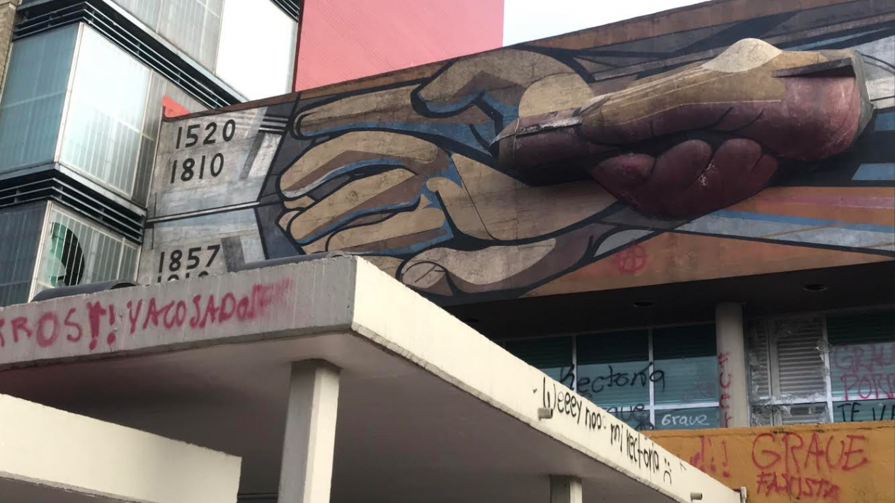 INBAL evalúa daños a mural de Siqueiros en Ciudad Universitaria