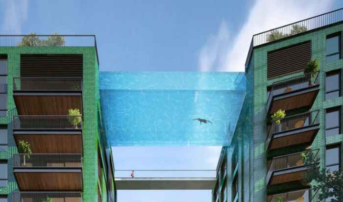 Construirán piscina suspendida en desarrollo residencial Nine Elms - siii